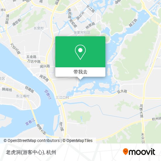 老虎洞(游客中心)地图