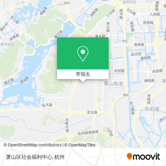 萧山区社会福利中心地图