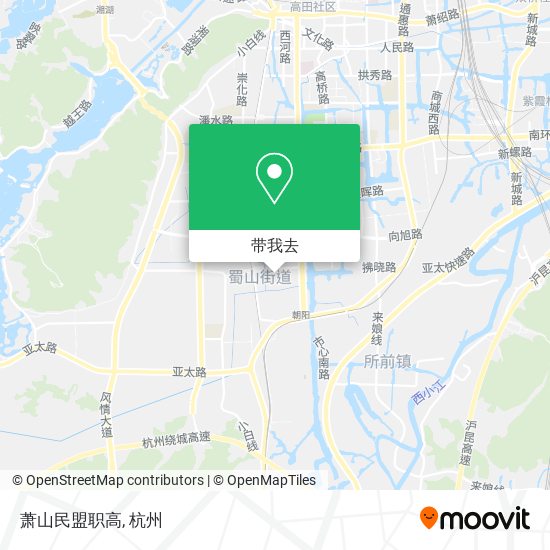 萧山民盟职高地图