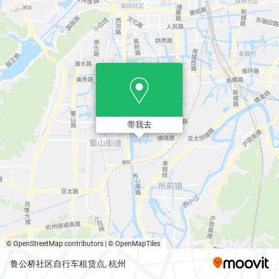 鲁公桥社区自行车租赁点地图
