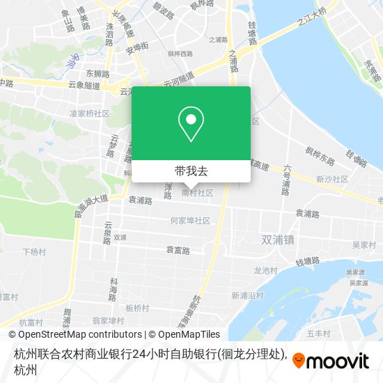 杭州联合农村商业银行24小时自助银行(徊龙分理处)地图