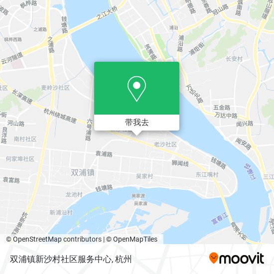 双浦镇新沙村社区服务中心地图