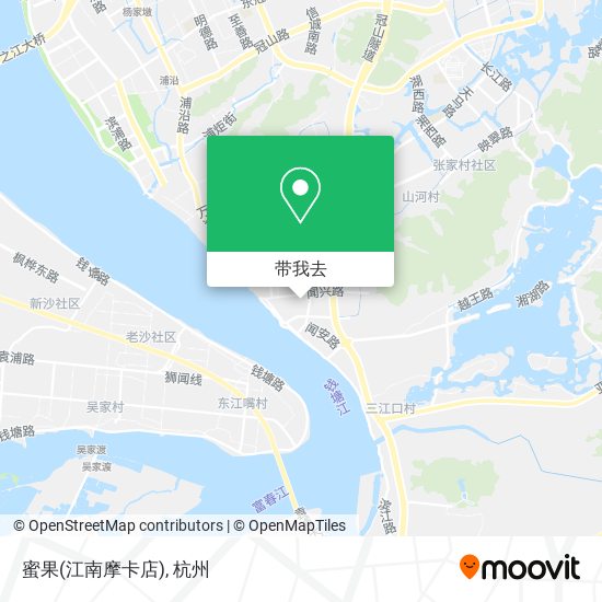 蜜果(江南摩卡店)地图