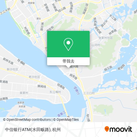 中信银行ATM(水田畈路)地图