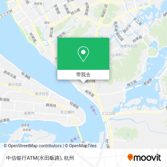 中信银行ATM(水田畈路)地图