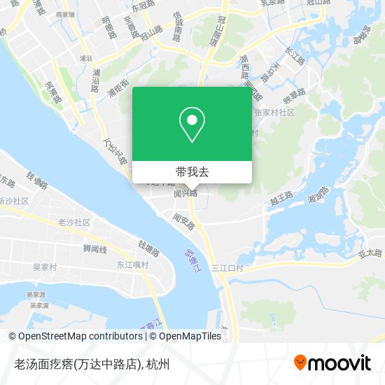 老汤面疙瘩(万达中路店)地图