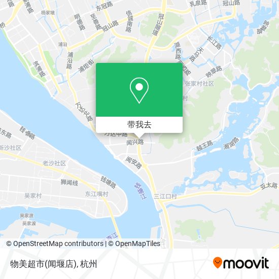 物美超市(闻堰店)地图