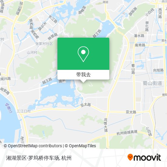 湘湖景区-罗坞桥停车场地图