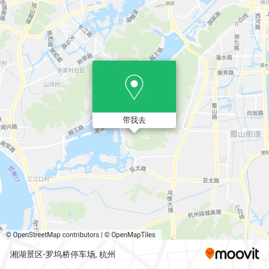 湘湖景区-罗坞桥停车场地图