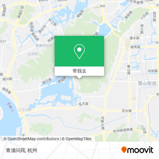 青浦问莼地图
