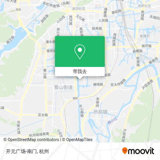 开元广场-南门地图