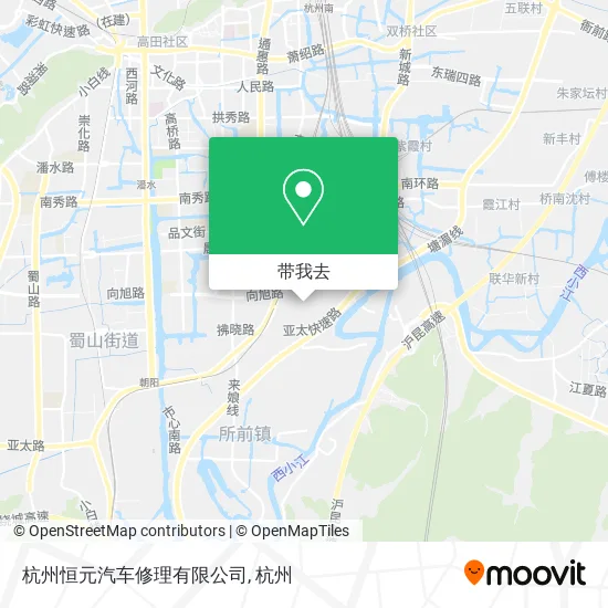 杭州恒元汽车修理有限公司地图