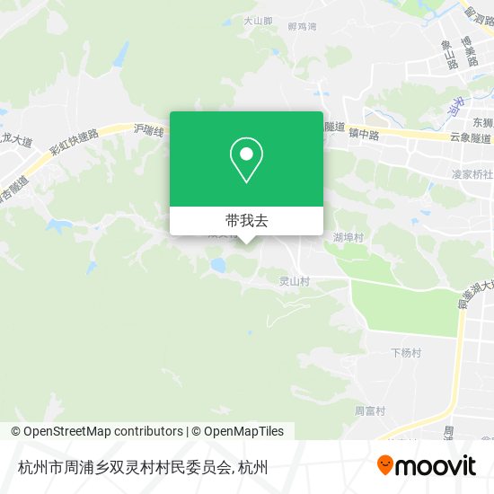 杭州市周浦乡双灵村村民委员会地图