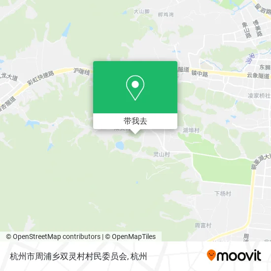 杭州市周浦乡双灵村村民委员会地图