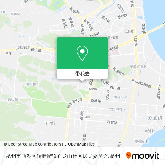 杭州市西湖区转塘街道石龙山社区居民委员会地图