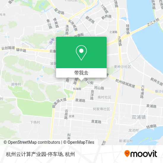 杭州云计算产业园-停车场地图