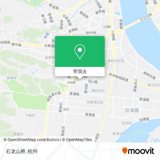 石龙山桥地图