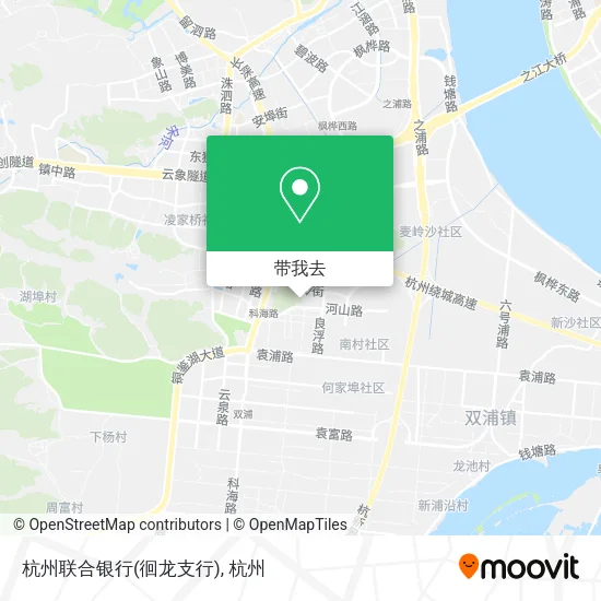 杭州联合银行(徊龙支行)地图