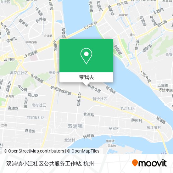 双浦镇小江社区公共服务工作站地图