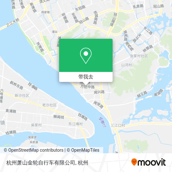 杭州萧山金轮自行车有限公司地图