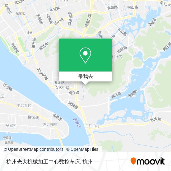 杭州光大机械加工中心数控车床地图