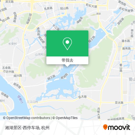 湘湖景区-西停车场地图