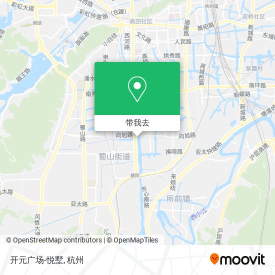 开元广场-悦墅地图