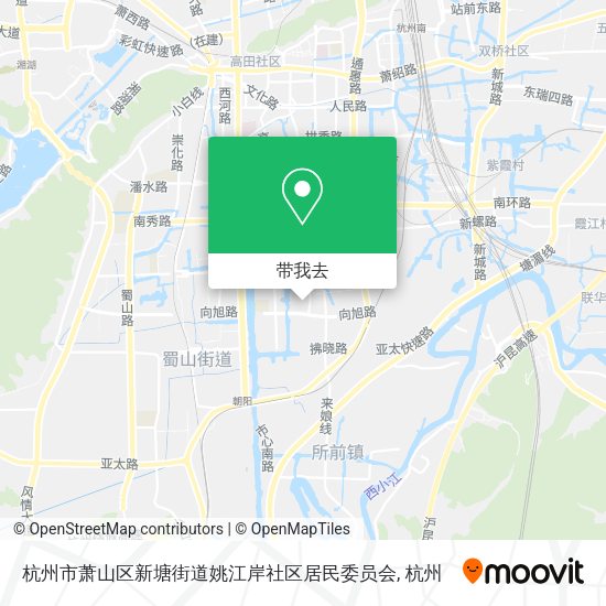 杭州市萧山区新塘街道姚江岸社区居民委员会地图