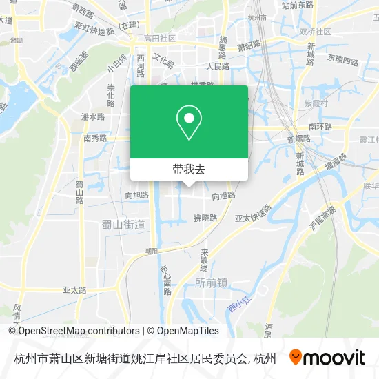 杭州市萧山区新塘街道姚江岸社区居民委员会地图