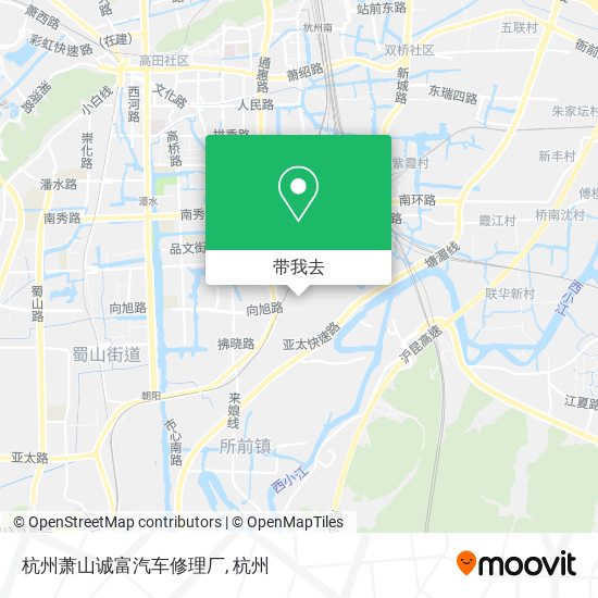 杭州萧山诚富汽车修理厂地图