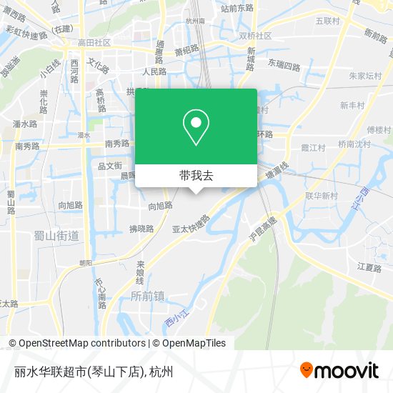 丽水华联超市(琴山下店)地图