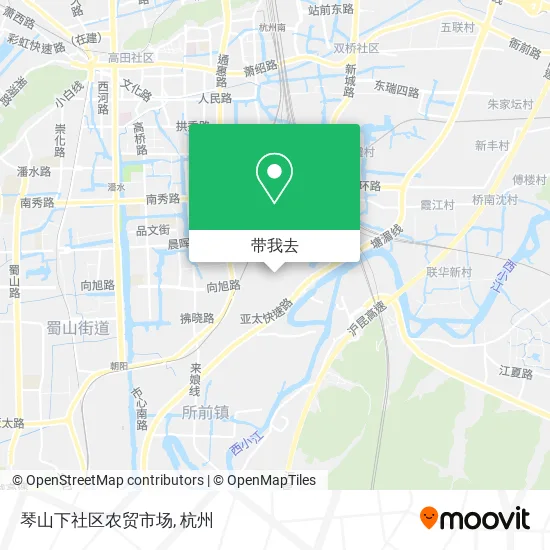 琴山下社区农贸市场地图