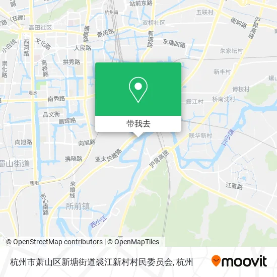 杭州市萧山区新塘街道裘江新村村民委员会地图