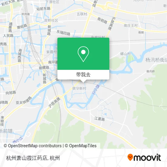 杭州萧山霞江药店地图