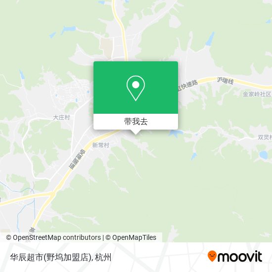华辰超市(野坞加盟店)地图