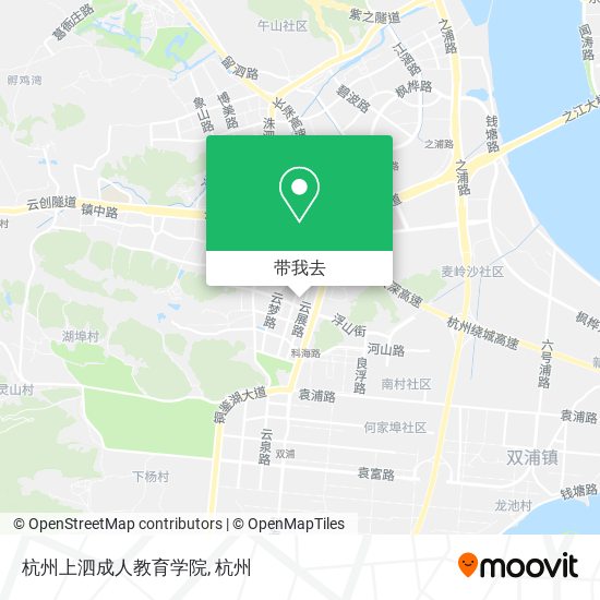 杭州上泗成人教育学院地图
