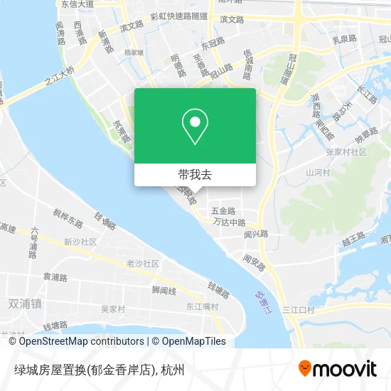 绿城房屋置换(郁金香岸店)地图