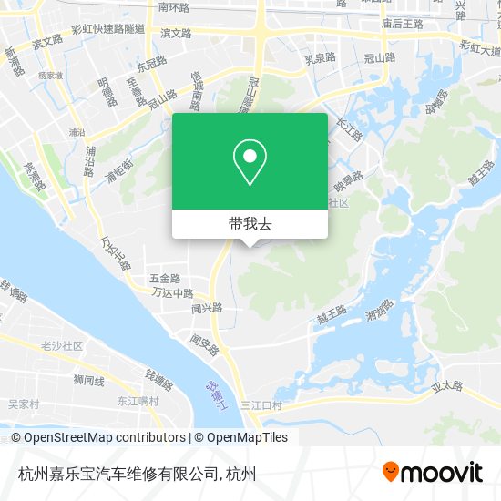 杭州嘉乐宝汽车维修有限公司地图