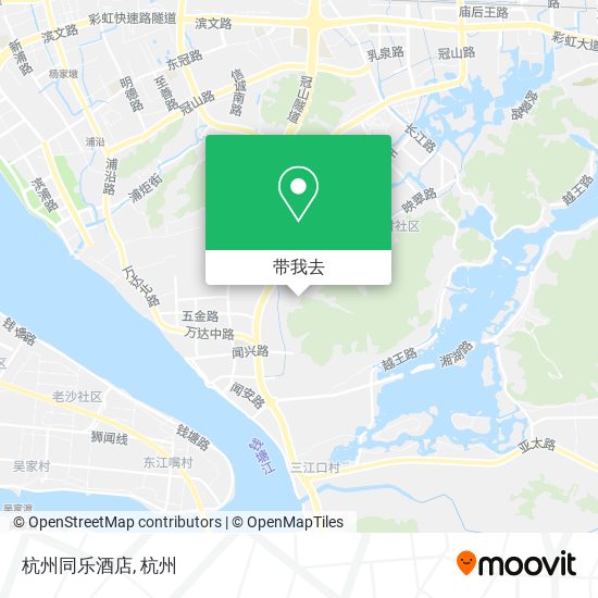 杭州同乐酒店地图