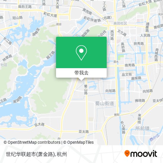世纪华联超市(萧金路)地图