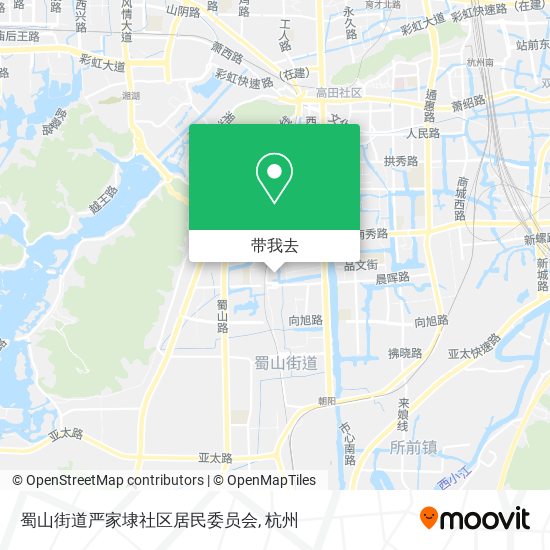 蜀山街道严家埭社区居民委员会地图