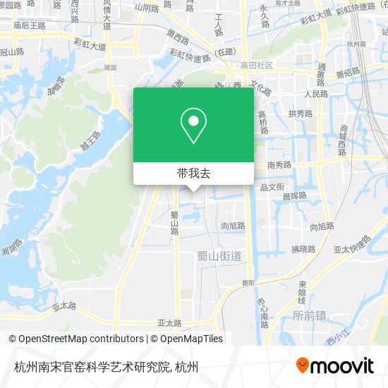 杭州南宋官窑科学艺术研究院地图