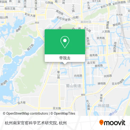 杭州南宋官窑科学艺术研究院地图