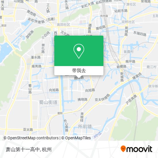 萧山第十一高中地图
