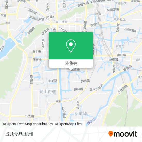 成越食品地图