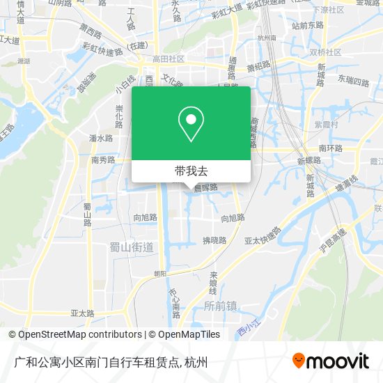 广和公寓小区南门自行车租赁点地图