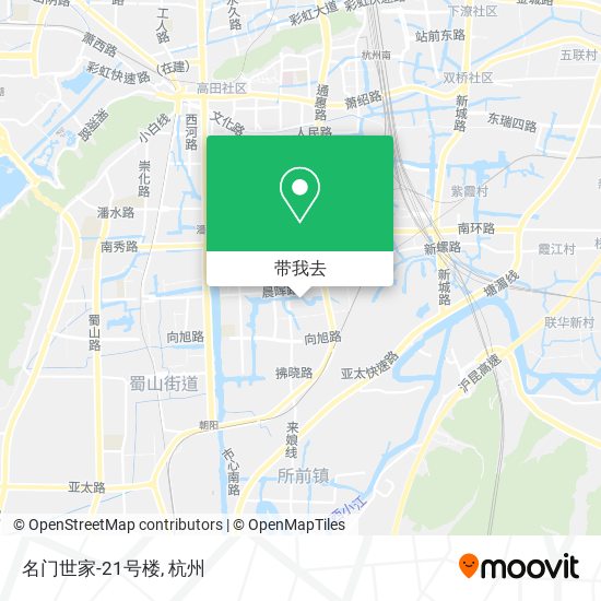 名门世家-21号楼地图