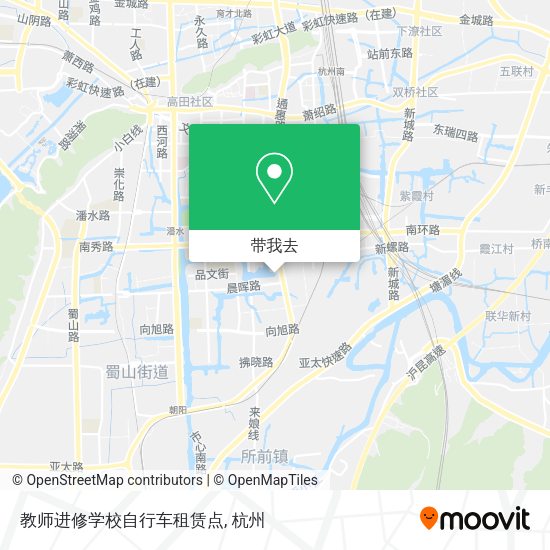 教师进修学校自行车租赁点地图