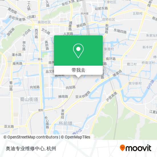 奥迪专业维修中心地图