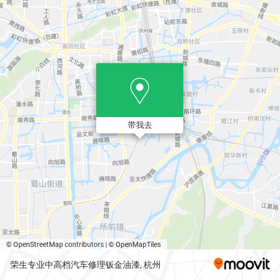 荣生专业中高档汽车修理钣金油漆地图